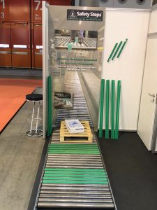 SafetySteps Conveyer crossing with Dicar Safety Steps at Logimat 2018