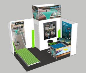 Logimat drawing booth Safety Steps