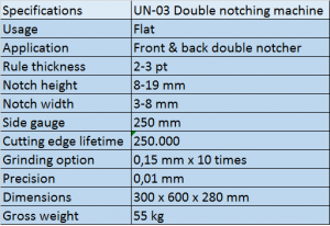 2057.1303.0000 front and back double notcher UN-03